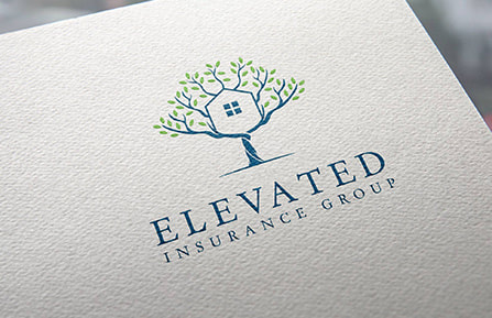 Elevated Insurance Group's logo printed on a paper